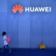 Huawei display at the 2019 CES convention